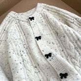 Wear the popular style bow knitted cardigan for and winter Korean sweater jacket ins clothing y2k tops emo